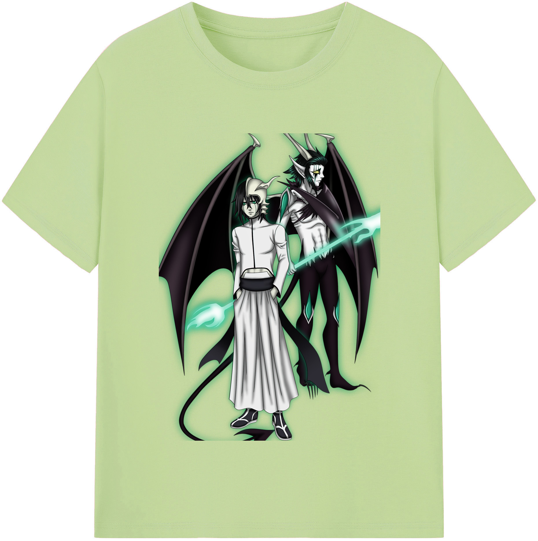 （画像用） ブリーチ ウルキオラ·シファー BLEACH Ulquiorra cifer 綿100％半袖Tシャツ（フロントプリント）